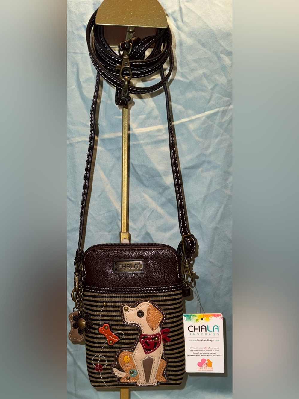 Chala Yellow Lab Dog Convertible Phone Pouch/Purse/Crossbody/Handbag